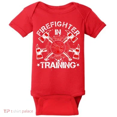 Firefighter In Training Baby Bodysuit
