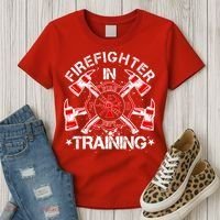Firefighter In Training Women's T-Shirt thumb 3