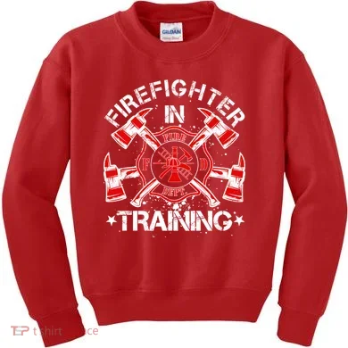 Firefighter In Training Kids Sweatshirt