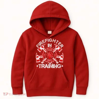 Firefighter In Training Kids Hoodie