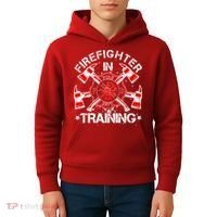 Firefighter In Training Kids Hoodie thumb 4