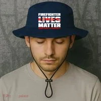 Firefighter Lives Matter Bucket Hat thumb 2