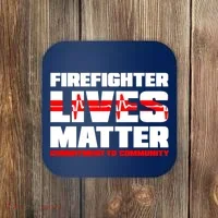 Firefighter Lives Matter Coaster thumb 0