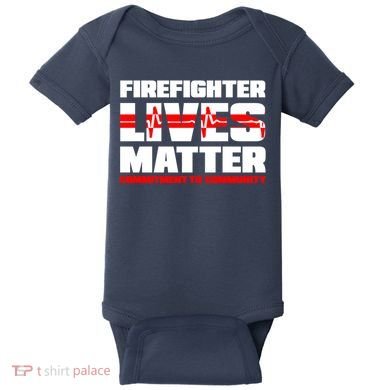 Firefighter Lives Matter Baby Bodysuit