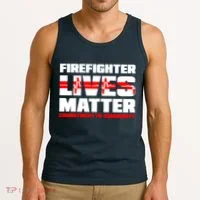 Firefighter Lives Matter Tank Top thumb 3