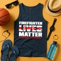 Firefighter Lives Matter Tank Top thumb 4