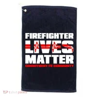Firefighter Lives Matter Golf Towel thumb 0