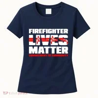 Firefighter Lives Matter Women's T-Shirt thumb 0