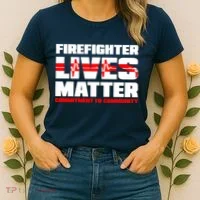 Firefighter Lives Matter Women's T-Shirt thumb 2