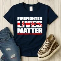 Firefighter Lives Matter Women's T-Shirt thumb 3