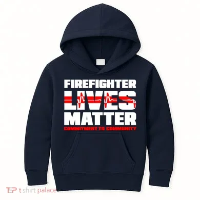 Firefighter Lives Matter Kids Hoodie