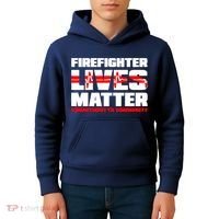 Firefighter Lives Matter Kids Hoodie thumb 4