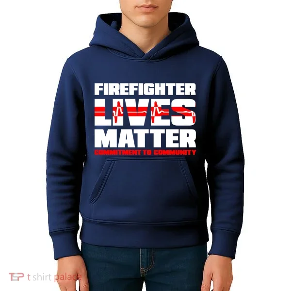 Firefighter Lives Matter Kids Hoodie