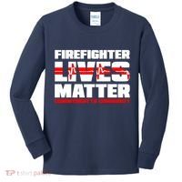 Firefighter Lives Matter Kids Long Sleeve Shirt thumb 0