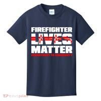 Firefighter Lives Matter Kids T-Shirt thumb 0