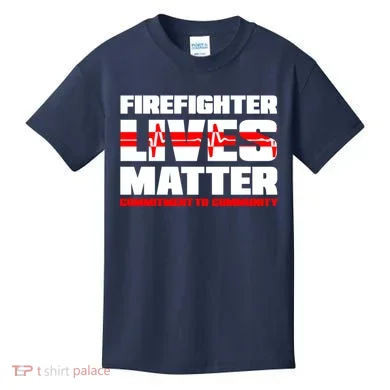 Firefighter Lives Matter Kids T-Shirt