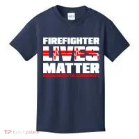Firefighter Lives Matter Kids T-Shirt thumb 0
