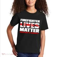 Firefighter Lives Matter Kids T-Shirt thumb 2