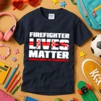Firefighter Lives Matter Kids T-Shirt thumb 3