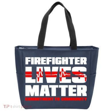 Firefighter Lives Matter Tote Bag