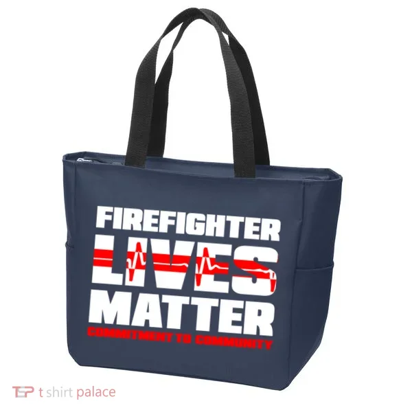 Firefighter Lives Matter Tote Bag