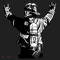 Firefighter Rock Hands Women's Sweatshirt thumb 2