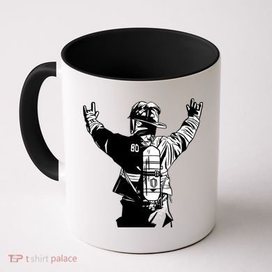 Firefighter Rock Hands Coffee Mug