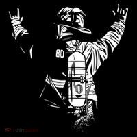 Firefighter Rock Hands Women's Hoodie thumb 2