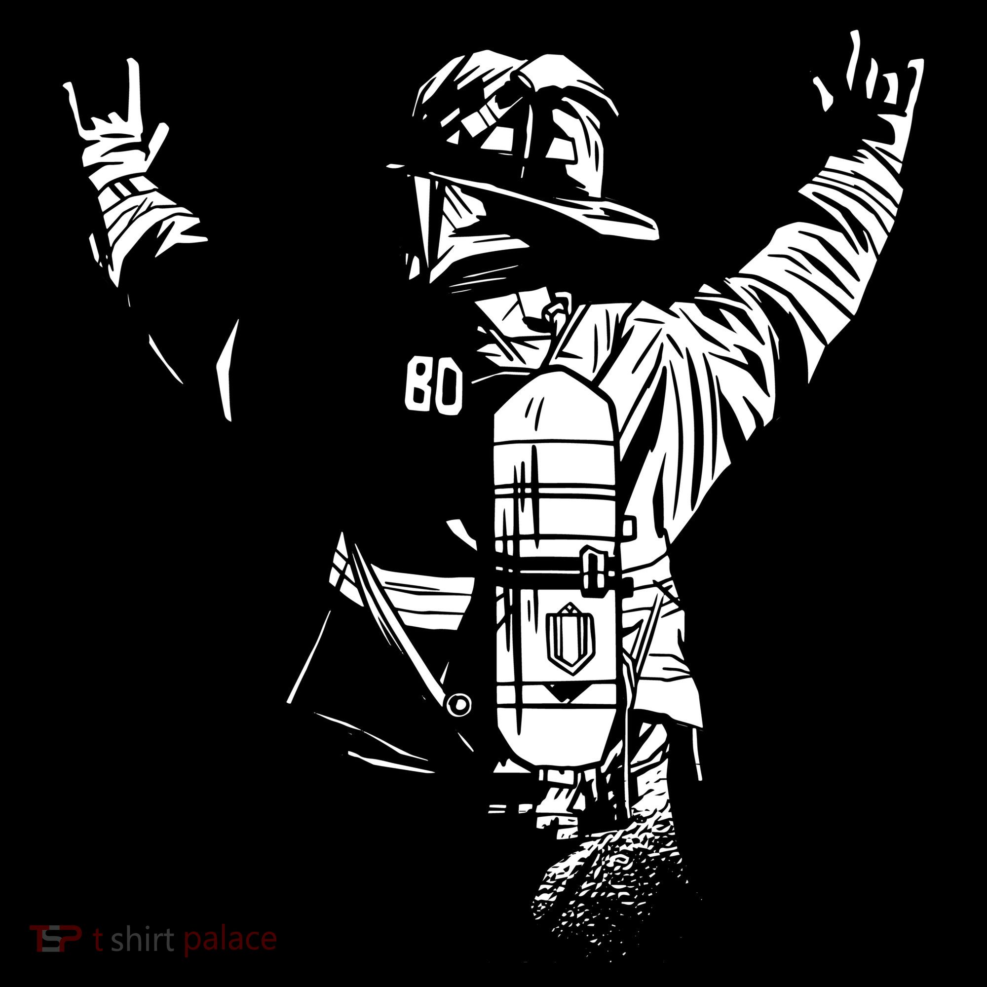 Firefighter Rock Hands Women's Hoodie