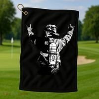 Firefighter Rock Hands Golf Towel thumb 1