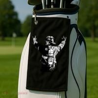 Firefighter Rock Hands Golf Towel thumb 2