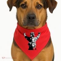 Firefighter Rock Hands USA-Made Doggie Bandana thumb 1