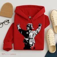 Firefighter Rock Hands Hoodie thumb 4