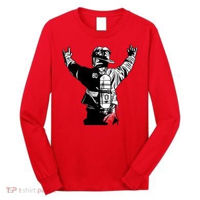 Firefighter Rock Hands Long Sleeve Shirt