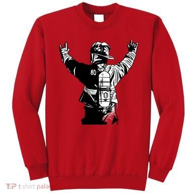 Firefighter Rock Hands Sweatshirt