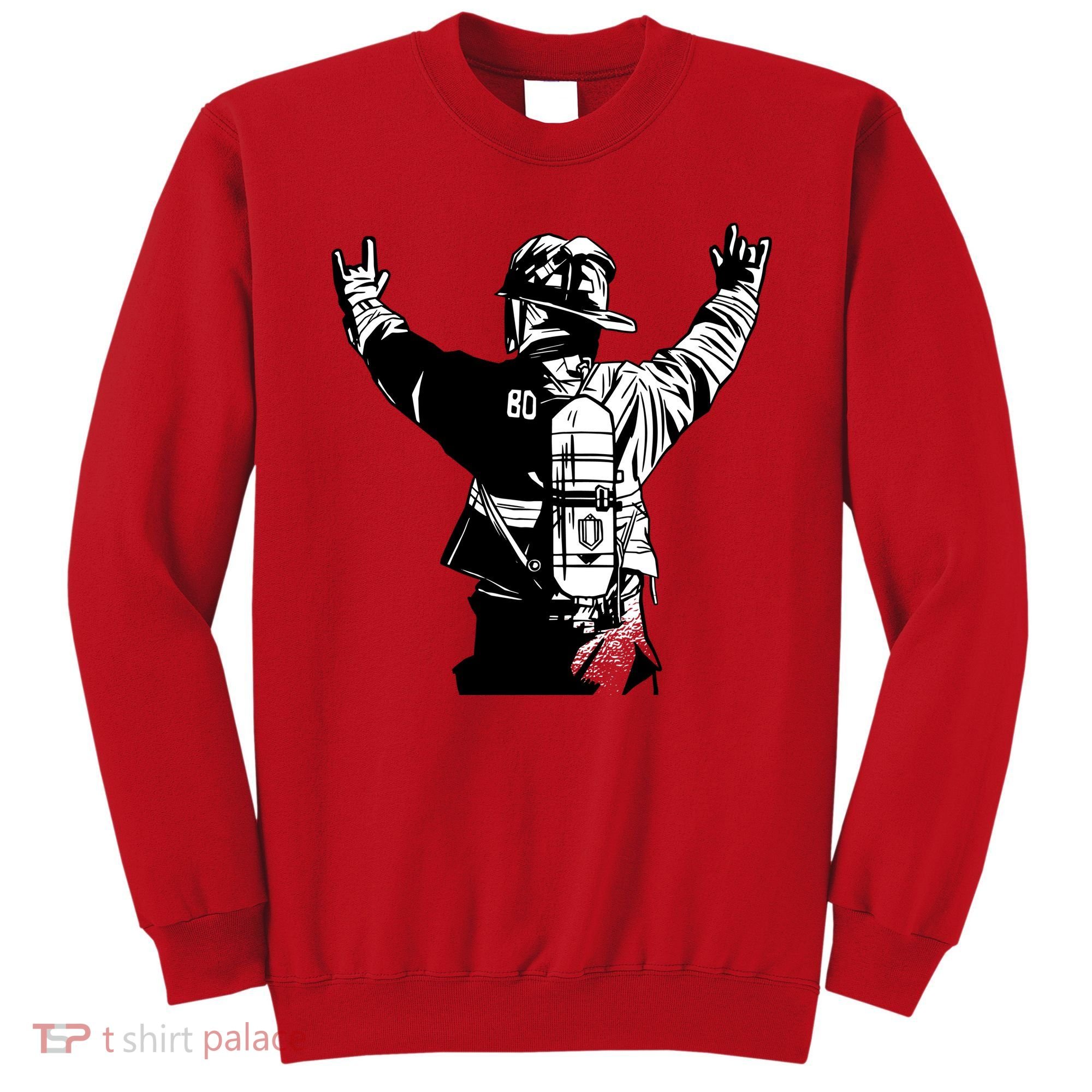 Firefighter Rock Hands Sweatshirt