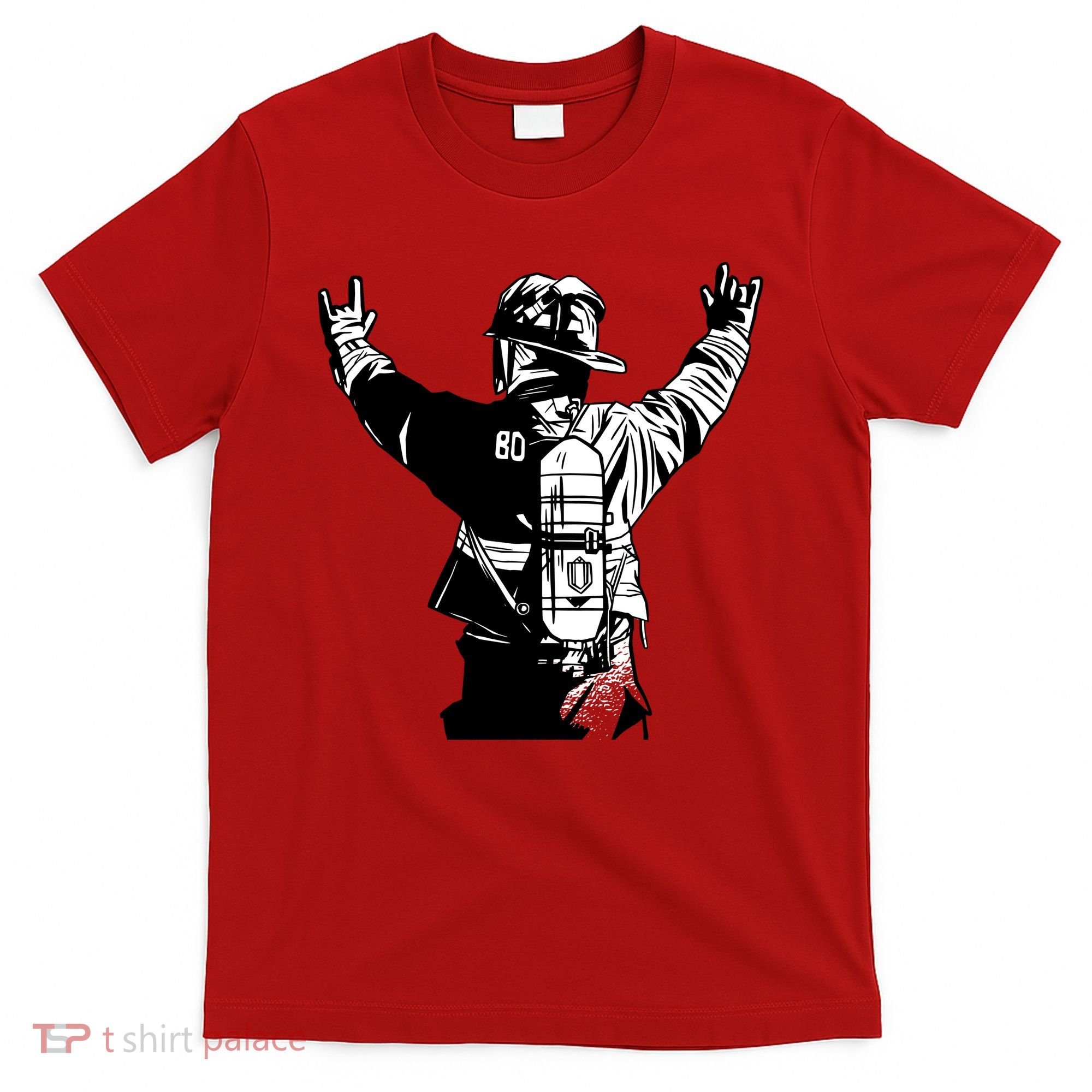 Firefighter Rock Hands T-Shirt