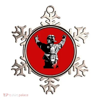 Firefighter Rock Hands Ornament