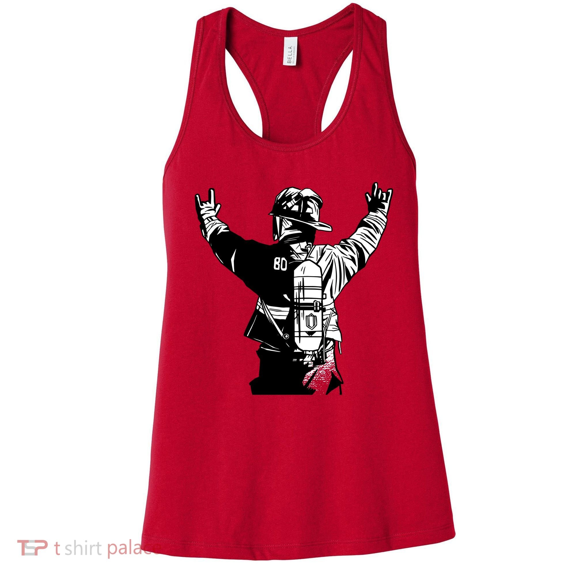 Firefighter Rock Hands Women's Tank Top