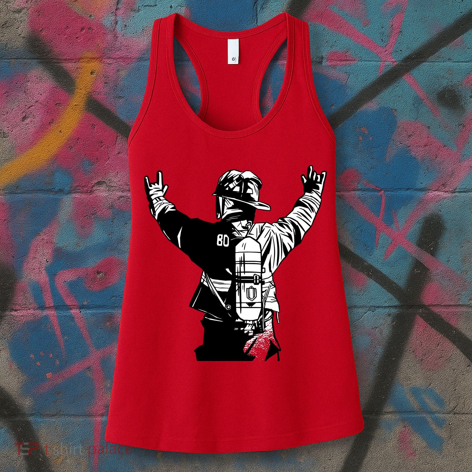 Firefighter Rock Hands Women's Tank Top