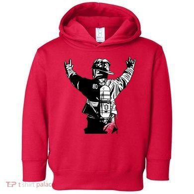 Firefighter Rock Hands Toddler Hoodie
