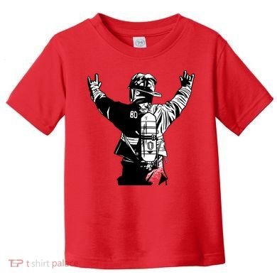 Firefighter Rock Hands Toddler T-Shirt
