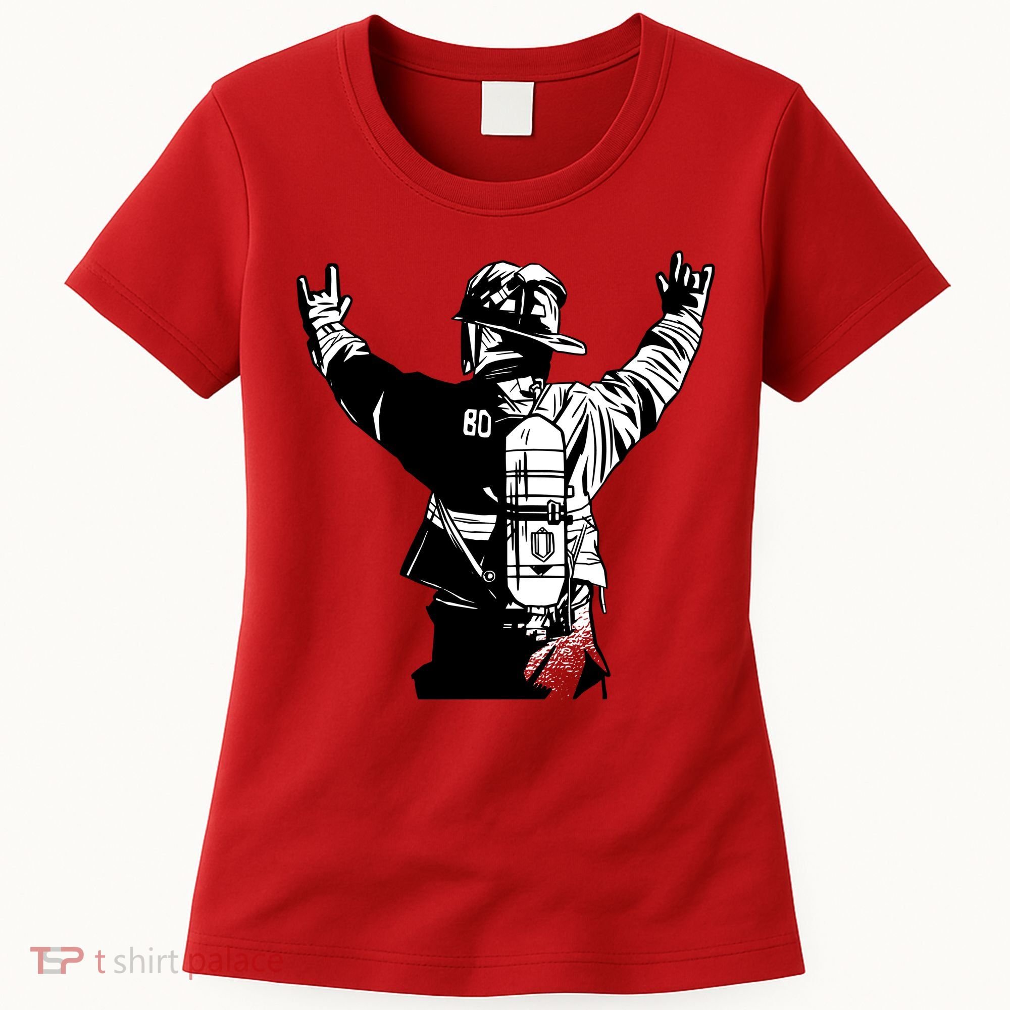Firefighter Rock Hands Women's T-Shirt