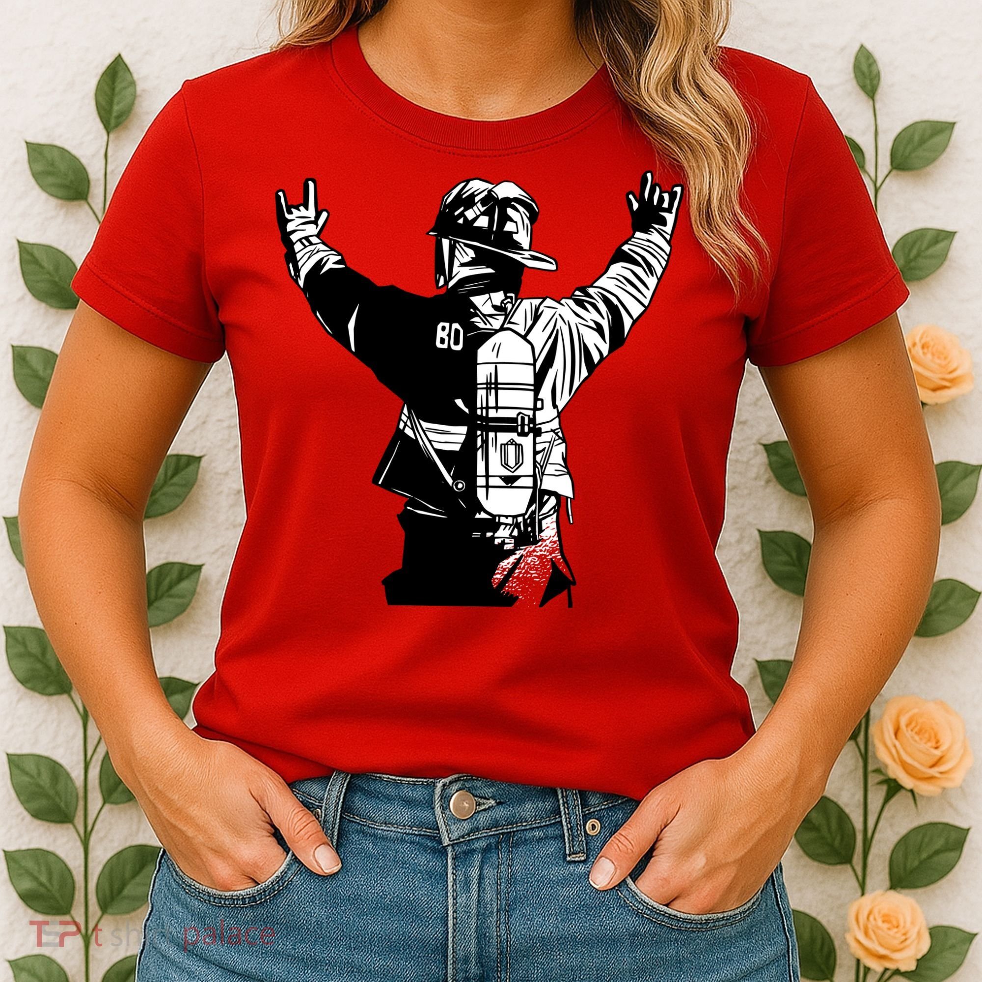 Firefighter Rock Hands Women's T-Shirt