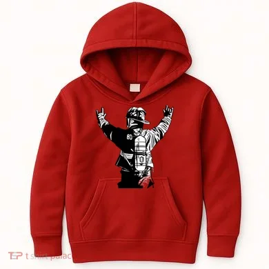 Firefighter Rock Hands Kids Hoodie