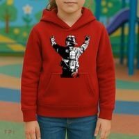 Firefighter Rock Hands Kids Hoodie thumb 3
