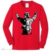 Firefighter Rock Hands Kids Long Sleeve Shirt thumb 0