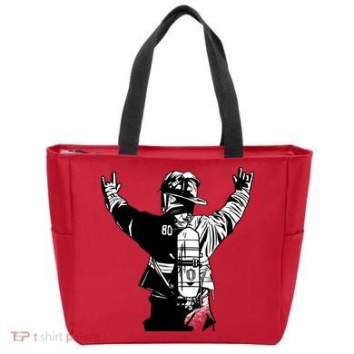 Firefighter Rock Hands Tote Bag