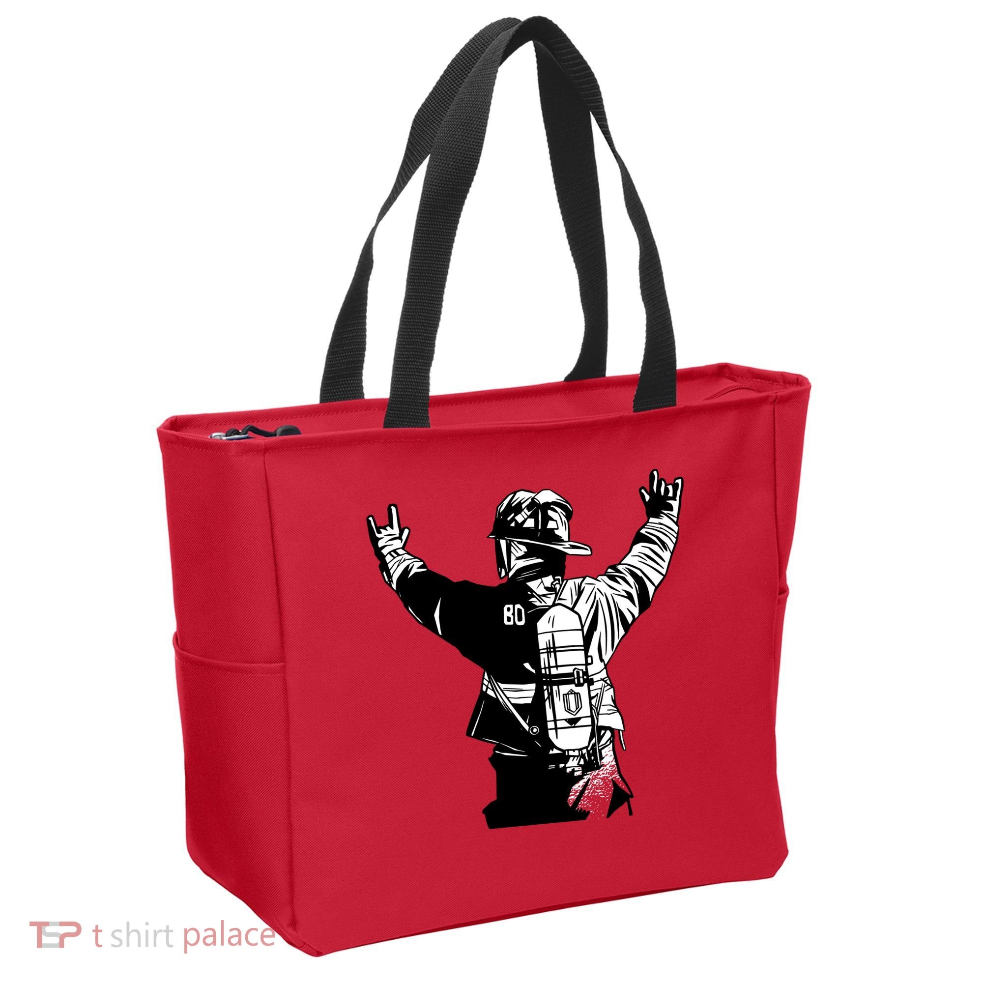 Firefighter Rock Hands Tote Bag