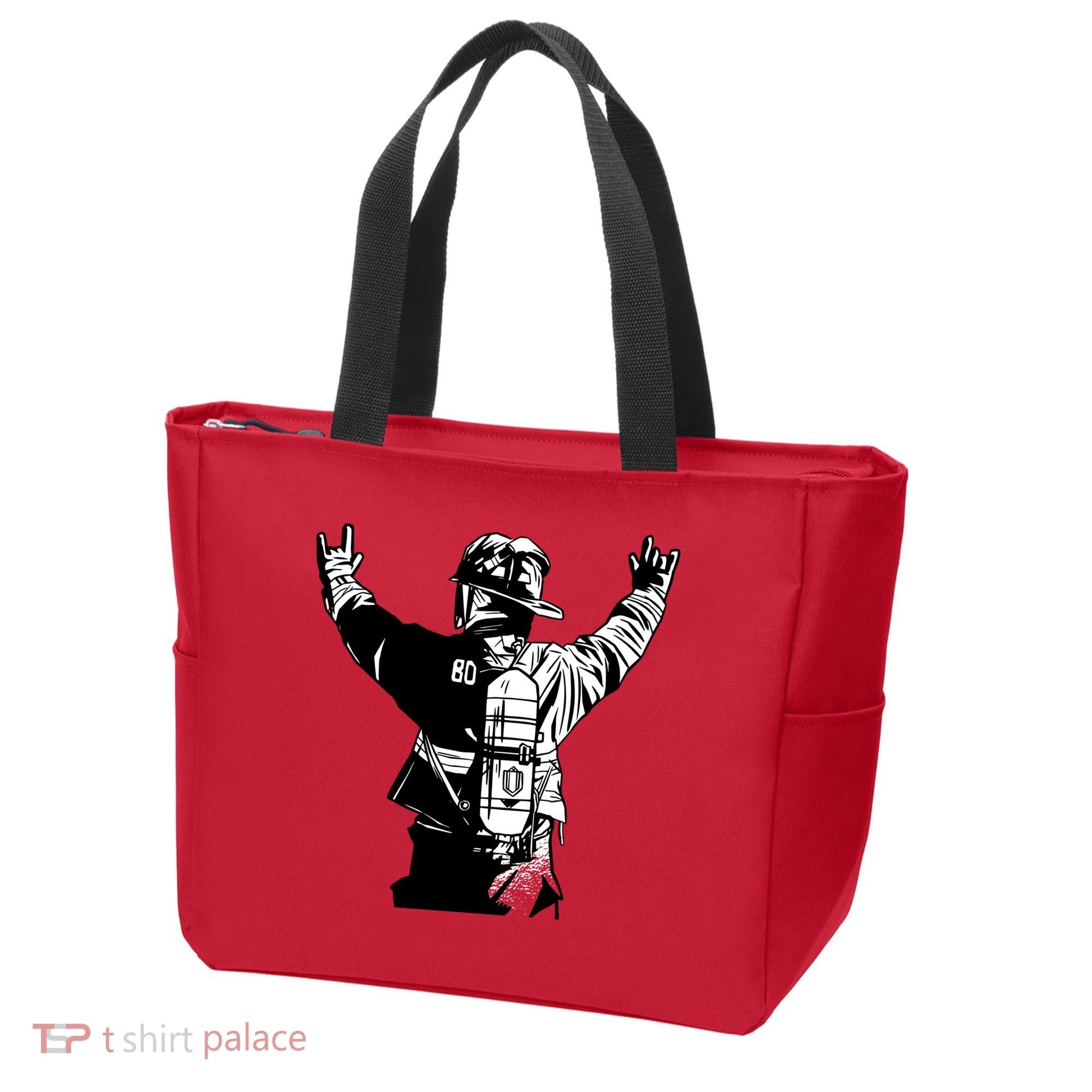 Firefighter Rock Hands Tote Bag